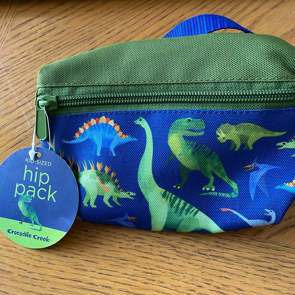Dinosaur Theme Kid-Sized Hip Pack by Crocodile Creek NEW